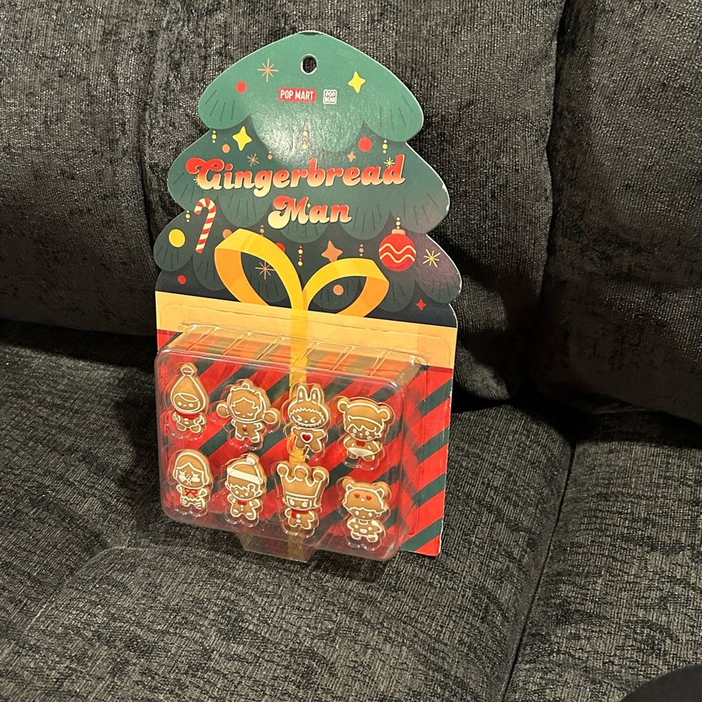 Authentic Pop Mart Gingerbread Man Pop Bean Set of 8 New